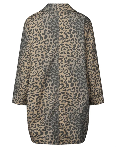 Rabens Saloner - Jacqline Leopard Print Oversize Jakke - Leopard